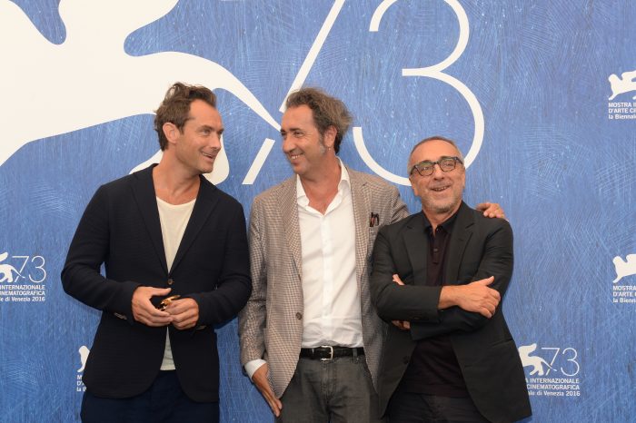Jude Law, Paolo Sorrentino a Silvio Orlando (foto: Totalfilm.cz)