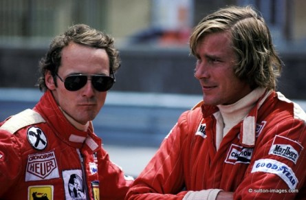 Skutečné předobrazy hlavních hrdinů (N. Lauda a J. Hunt)