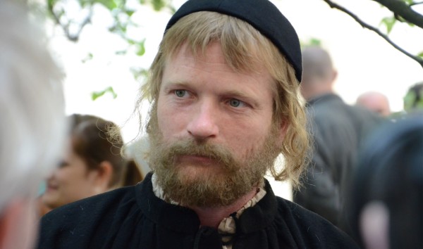 Matěj Hádek jako Jan Hus (foto: A. Kovandová)
